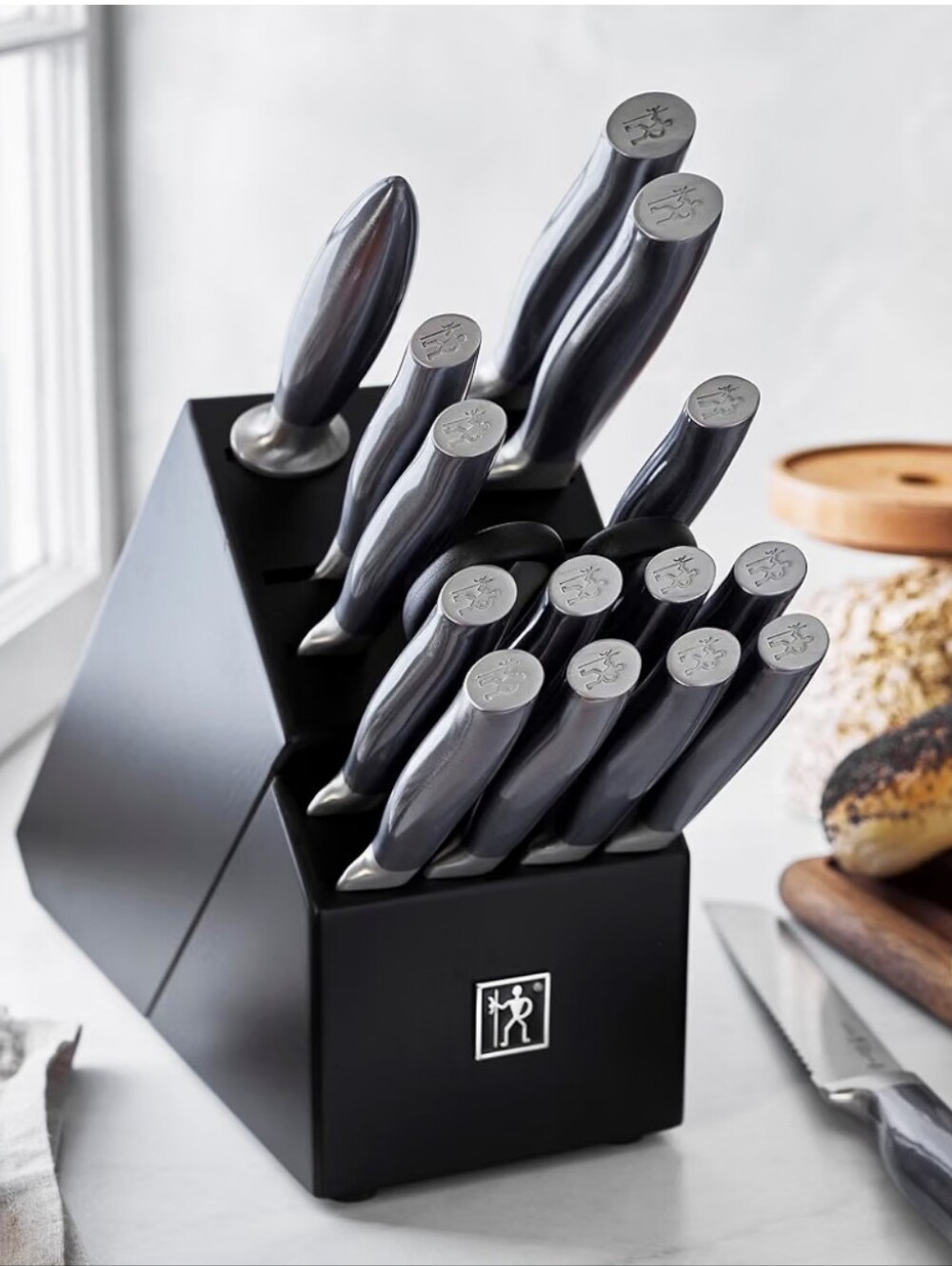 Henckels 1895 Collection Graphite Forged 17-PC Knife Block Set